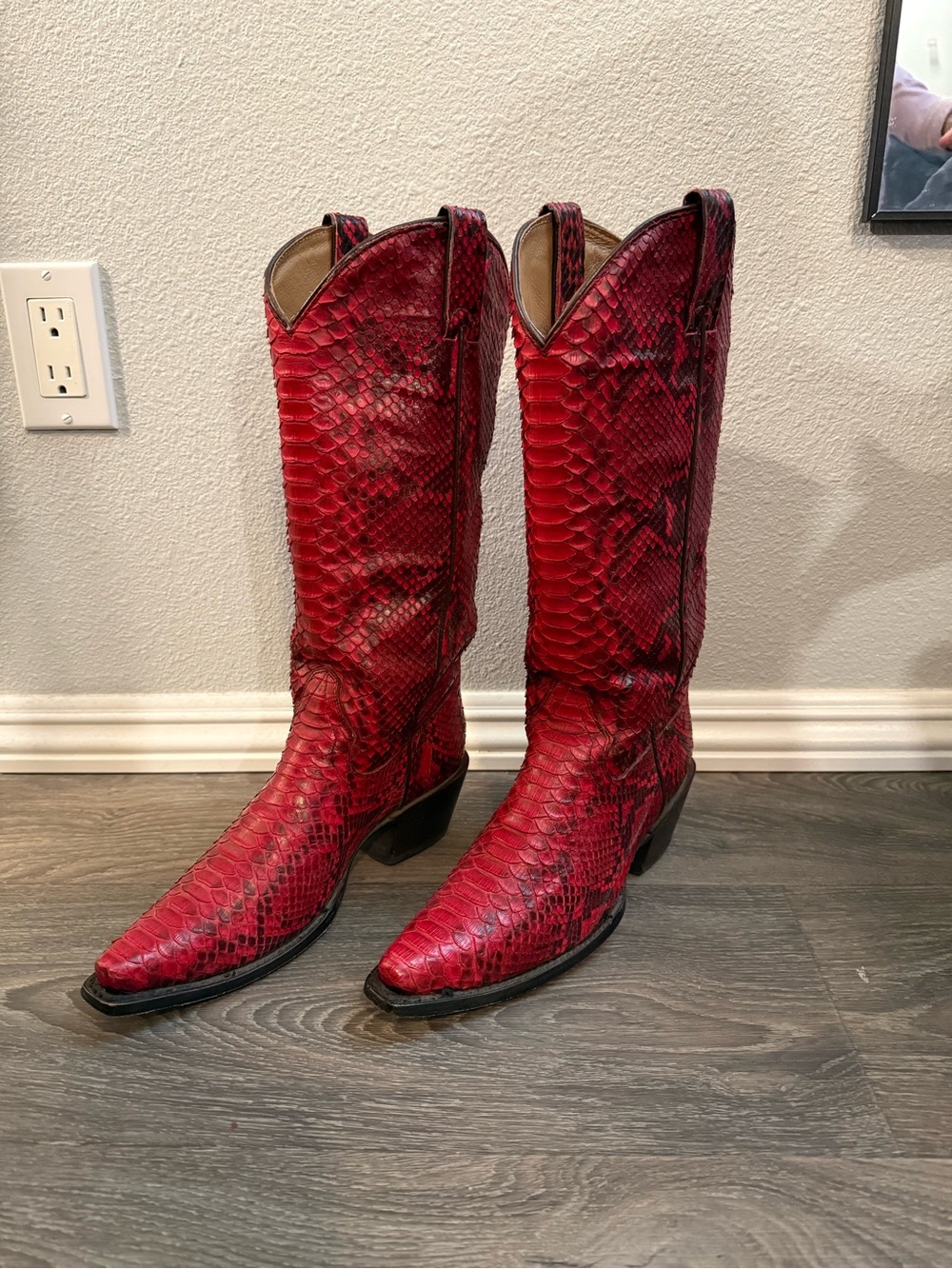 Idyllwind Red Python Heeled Cowboy Boots